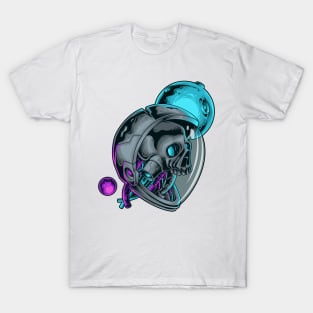 Astronaut Skull Cyberpunk T-Shirt